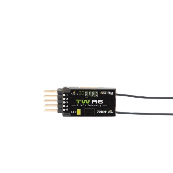 FrSky R6 Mini 2.4G Dual 6 Channels Accessory for Fixed Wing Drones 2.4GHz Racing Drone Parts Plastic Remote Bag